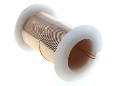 Fil Cuivre demi-dur anti-ternissement or rose, 0,80 mm, bobine de 13,70 mètres - Image Standard - 4