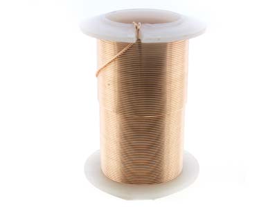 Fil Cuivre demi-dur anti-ternissement or rose, 0,60 mm, bobine de 18,30 mètres - Image Standard - 3