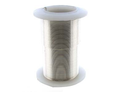 Fil Cuivre demi-dur anti-ternissement argenté, 0,80 mm, bobine de 13,70 mètres - Image Standard - 3