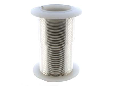 Fil Cuivre demi-dur anti-ternissement argenté, 0,60 mm, bobine de 18,30 mètres - Image Standard - 3