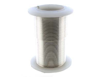 Fil Cuivre demi-dur anti-ternissement argenté, 0,43 mm, bobine de 27,40 mètres - Image Standard - 3