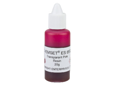 Résine Epoxy transparente rose, Réf. ES8562, pot de 20 g