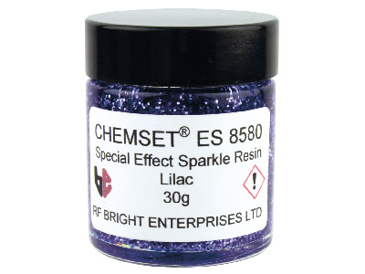 Résine Epoxy pailletée lilas, Réf. ES8580, pot de 30 g
