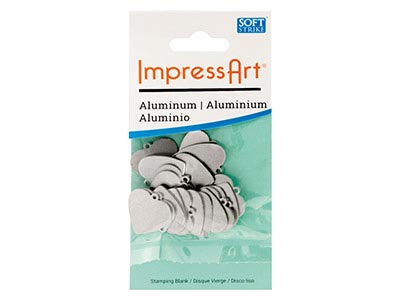 Ebauche Aluminium, Pendentif Coeur 15,90 mm, ImpressArt, sachet de 20 - Image Standard - 3