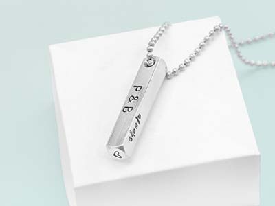 Ebauche Aluminium, Barre rectangle 3D percéee 1 trou, 38 x 6 x 6 mm, ImpressArt, sachet de 4 - Image Standard - 3