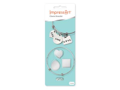Kit ImpressArt Bracelet extensible avec Charms en aluminium