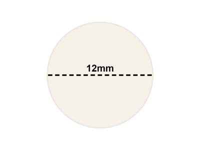 Etiquettes adhésives rondes blanches, 12 mm, boîte de 1000 - Image Standard - 3