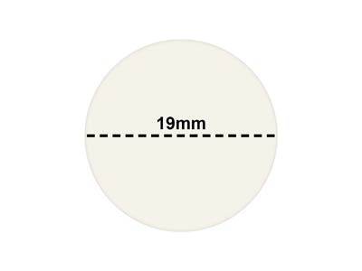 Etiquettes adhésives rondes blanches, 19 mm, boîte de 1000 - Image Standard - 3