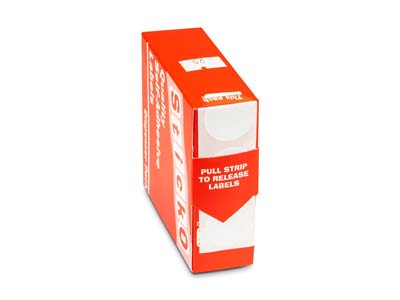Etiquettes adhésives rondes blanches, 25 mm, boîte de 1000 - Image Standard - 2