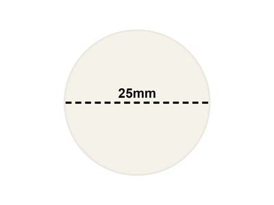 Etiquettes adhésives rondes blanches, 25 mm, boîte de 1000 - Image Standard - 3