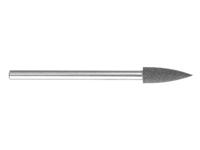 Meulette caoutchouc montée cône, grise, grain moyen, 4,30 x 12 mm, n°604, EVE - Image Standard - 2