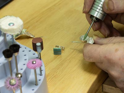 Meulette caoutchouc montée cône, verte, grain extra fin, 4,30 x 12 mm, n°804, EVE - Image Standard - 3