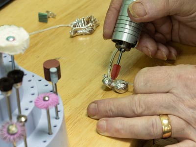 Meulette caoutchouc montée obus, marron, grain fin, 7 x 13 mm, n°707, EVE - Image Standard - 3