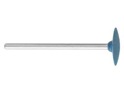 Meulette caoutchouc montée ronde, bleue, grain gros, 14,50 x 2,50 mm, n°508, EVE - Image Standard - 2