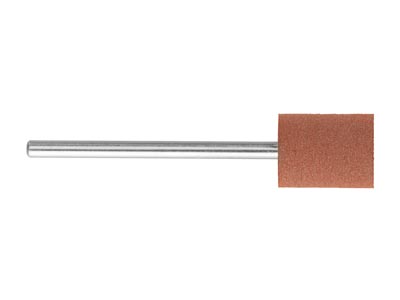 Meulette caoutchouc montée cylindre, marron, grain fin, 10 x 12 mm, n°710, EVE - Image Standard - 2