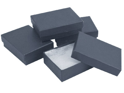Boîte universelle moyen modèle, Carton noir, pack de 4