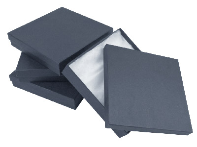 Boîte universelle grand modèle, Carton noir, pack de 4