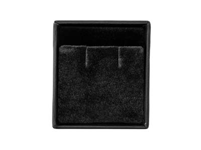 Boîte pour boucles d'oreilles, Gomme noire - Image Standard - 4