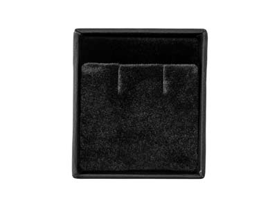 Boîte pour boucles d'oreilles, Gomme noire - Image Standard - 4