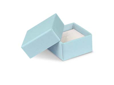 Ecrin pour boucles d'oreilles, Carton bleu pastel - Image Standard - 1