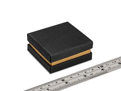 Boîte universelle petit modèle, Carton noir avec bande métallique or - Image Standard - 4