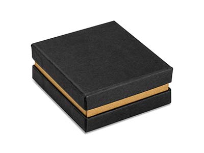 Boîte universelle grand modèle, Carton noir avec bande métallique or - Image Standard - 2