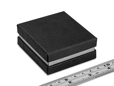 Boîte universelle grand modèle, Carton noir avec bande métallique argent - Image Standard - 4