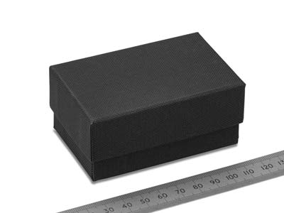 Boîte pour boutons de manchette, Carton noir mat - Image Standard - 4