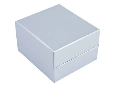 Ecrin pour boucles d'oreilles, Similicuir argenté - Image Standard - 2