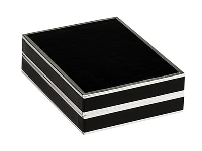 Ecrin pour pendentif, Carton noir et argent - Image Standard - 2