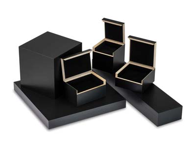 Ecrin universel petit modèle, Fibre de bois noir lisse - Image Standard - 3