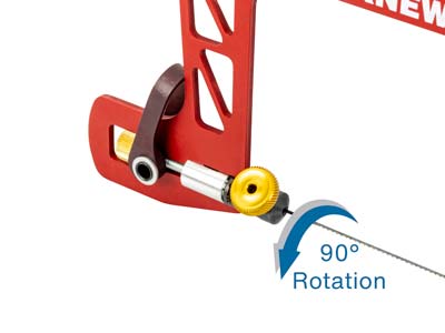 Bocfil avec levier à ressort et collier de serrage pour lames pivotantes, hauteur 7,60 cm, Knew Concepts Mk.III - Image Standard - 4