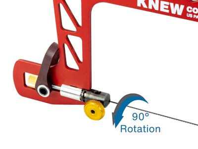Bocfil avec levier à ressort et collier de serrage pour lames pivotantes, hauteur 7,60 cm, Knew Concepts Mk.III - Image Standard - 5