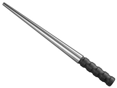 Triboulet à forger en acier trempé, rond, diamètre de 28 à 10 mm, longueur 40 cm, Durston