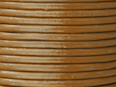 Cordon de cuir Marron 2 mm, 5 mètres - Image Standard - 2