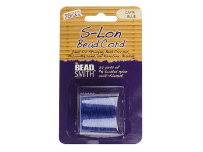 Cordon S-Lon Bead Cord Beadsmith Bleu 0,50 mm, 70 mètres - Image Standard - 2