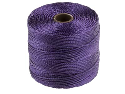 Cordon S-Lon Bead Cord Beadsmith Violet 0,50 mm, 70 mètres