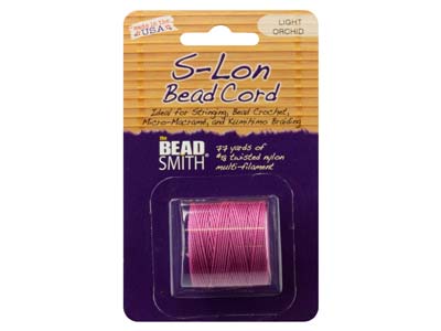 Cordon S-Lon Bead Cord Beadsmith Rose 0,50 mm, 70 mètres - Image Standard - 2
