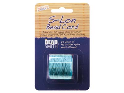 Cordon S-Lon Bead Cord Beadsmith Aigue-marine 0,50 mm, 70 mètres - Image Standard - 2