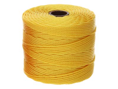 Cordon jaune d'or 0,50 mm,Tex 210 S-Lon Beadsmith, bobine de 70 mètres - Image Standard - 2