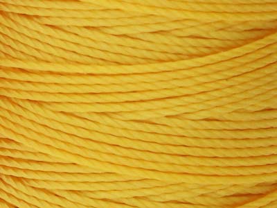 Cordon jaune d'or 0,50 mm,Tex 210 S-Lon Beadsmith, bobine de 70 mètres - Image Standard - 5