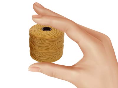 Cordon marigold 0,50 mm,Tex 210 S-Lon Beadsmith, bobine de 70 mètres - Image Standard - 6
