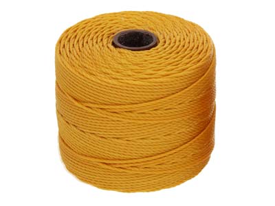 Cordon jaune clair 0,50 mm,Tex 210 S-Lon Beadsmith, bobine de 70 mètres - Image Standard - 2