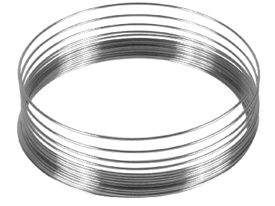Fil à mémoire Bracelet en acier 0,62 mm, 19 spirales