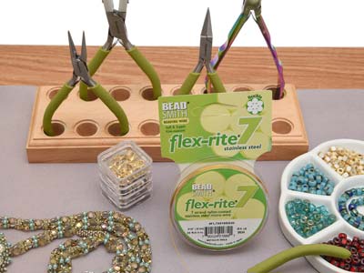 Fil Flexrite 7 brins, 0,45 mm, doré, 9,14 mètres, Beadsmith - Image Standard - 6