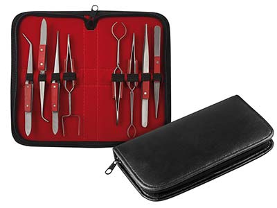 Kit de 8 brucelles croisées et simples, manche isolé - Image Standard - 3