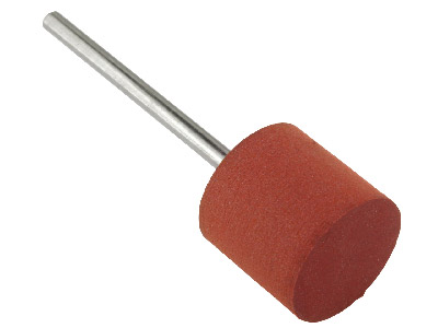 Meulette caoutchouc montée cylindre, marron, grain fin, 14 x 13,50 mm, n°720, EVE - Image Standard - 1