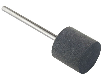 Meulette caoutchouc montée cylindre, gris, grain moyen, 14 x 13,50 mm, n°620, EVE - Image Standard - 1