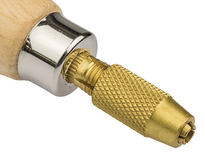 Manche de lime aiguille en bois, diamètre 25 mm, longueur 110 mm - Image Standard - 2