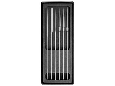 Jeu de 6 limes à polir, surface en acier carbone, Vallorbe - Image Standard - 1